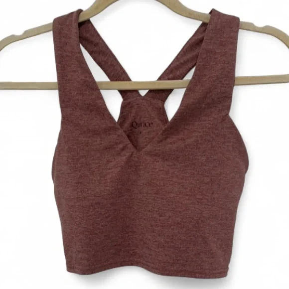 Quince Maroon Crop Top - Picture 1 of 8